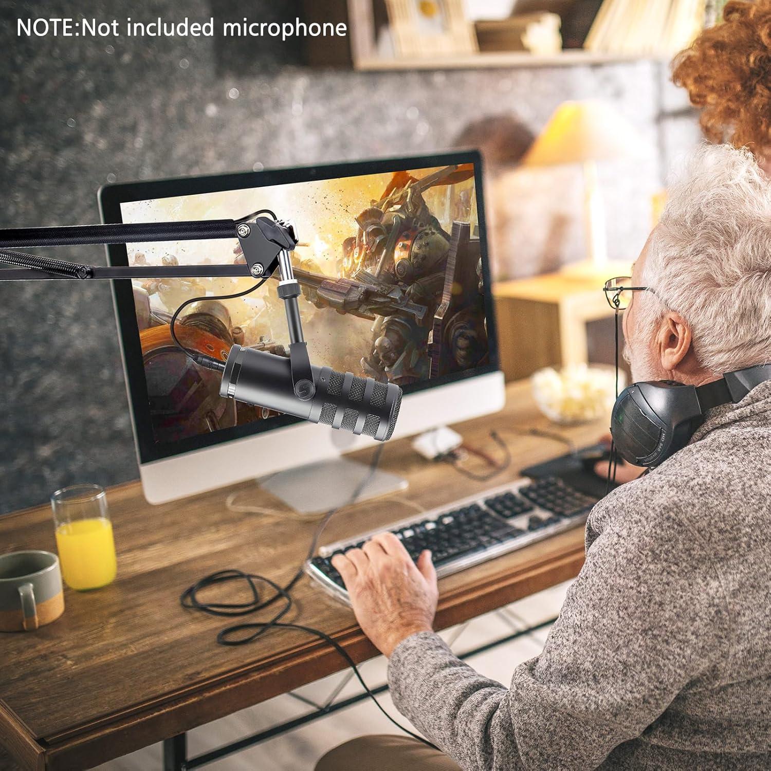 Brazo de Micrófono SUNMON para Samson Q9U - Soporte Plegable 68 cm