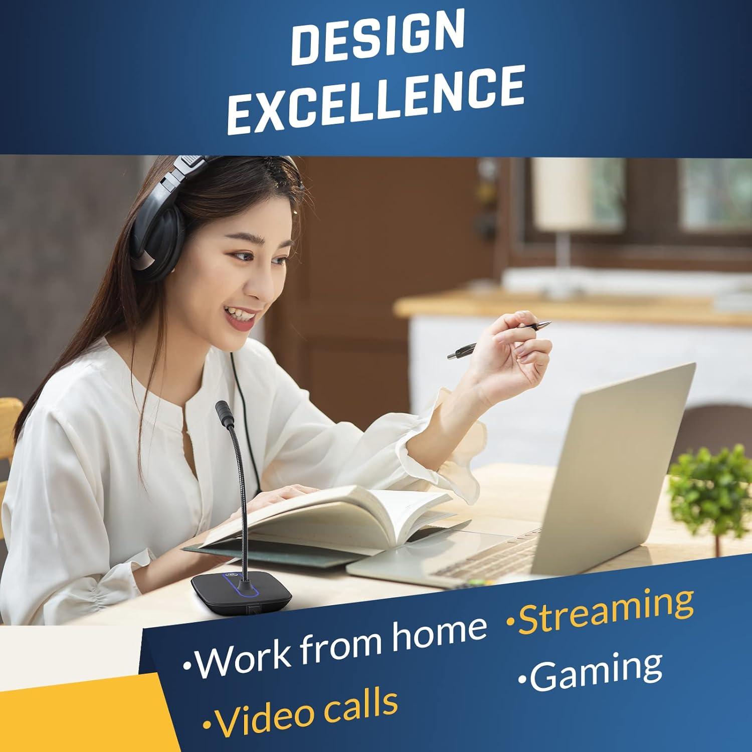 Micrófono USB KLIM C4 Profesional para PC y Consolas