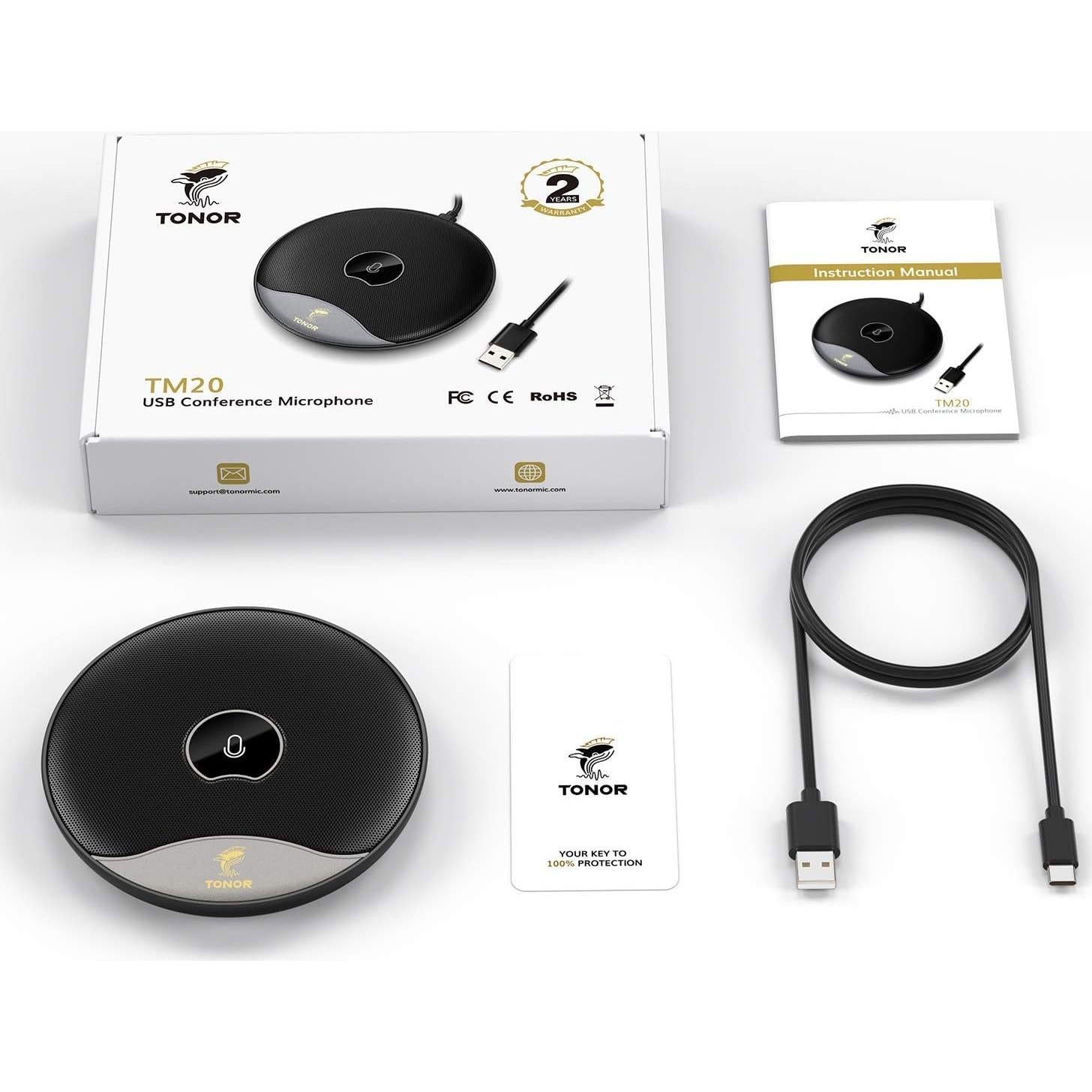 Micrófono de Conferencia USB Tonor TM20 Omnidireccional
