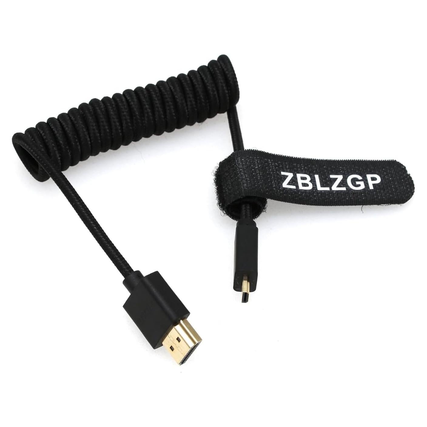 Cable HDMI 2.1 8K 48Gbps ZBLZGP Trenzado Negro 30cm