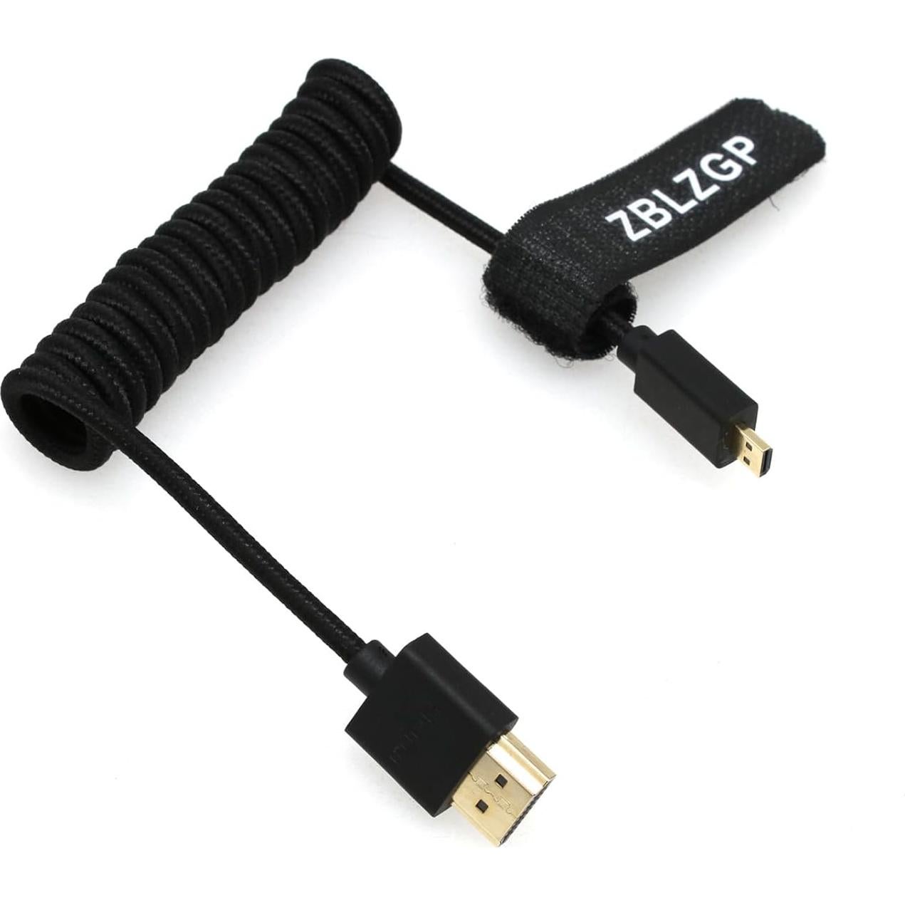 Cable HDMI 2.1 8K 48Gbps ZBLZGP Trenzado Negro 30cm