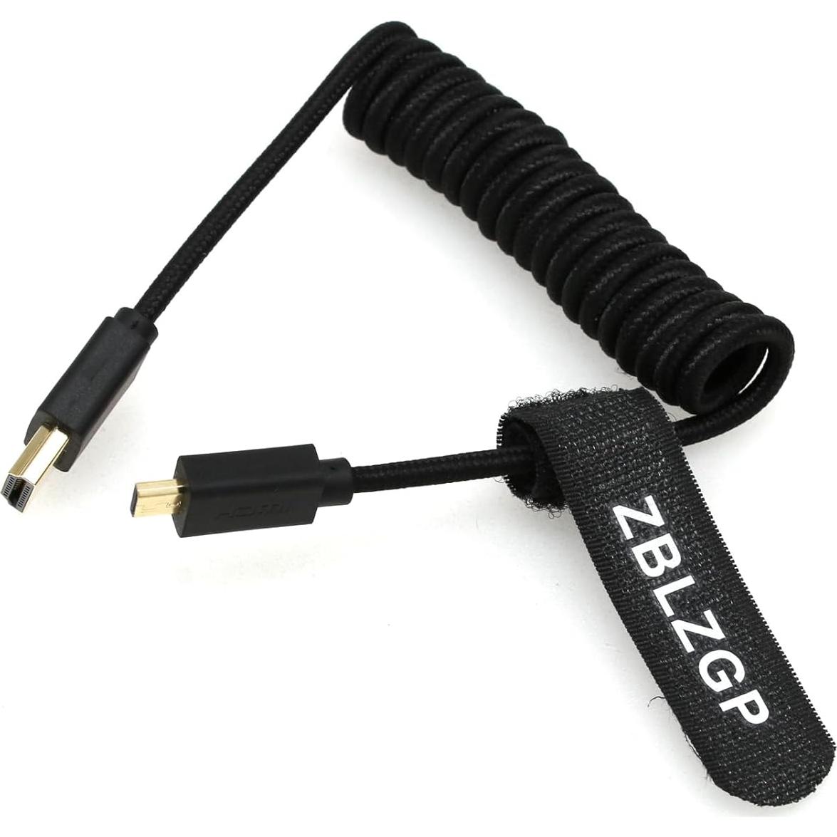 Cable HDMI 2.1 8K 48Gbps ZBLZGP Trenzado Negro 30cm