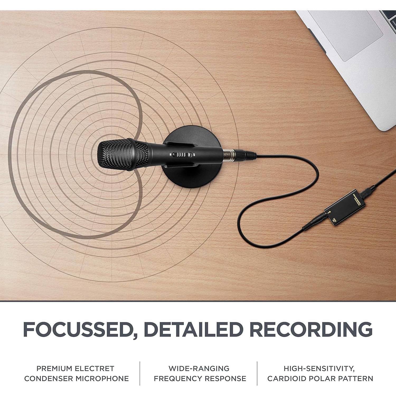 Micrófono de Condensador USB Marantz M4U con Soporte y Cable