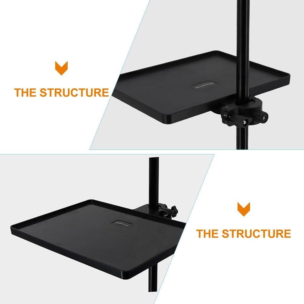 Soporte de Micrófono Ajustable Negro 27x20.5cm Plástico