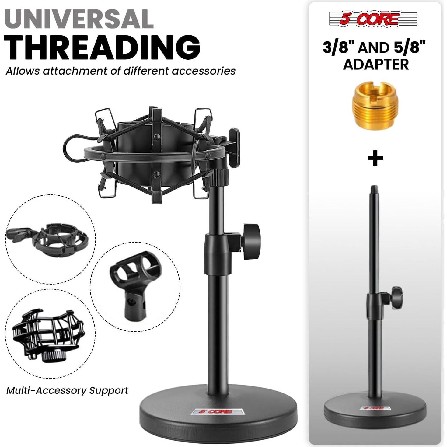 Soporte de Micrófono 5 Core Ajustable para Escritorio MS RBS BOOM