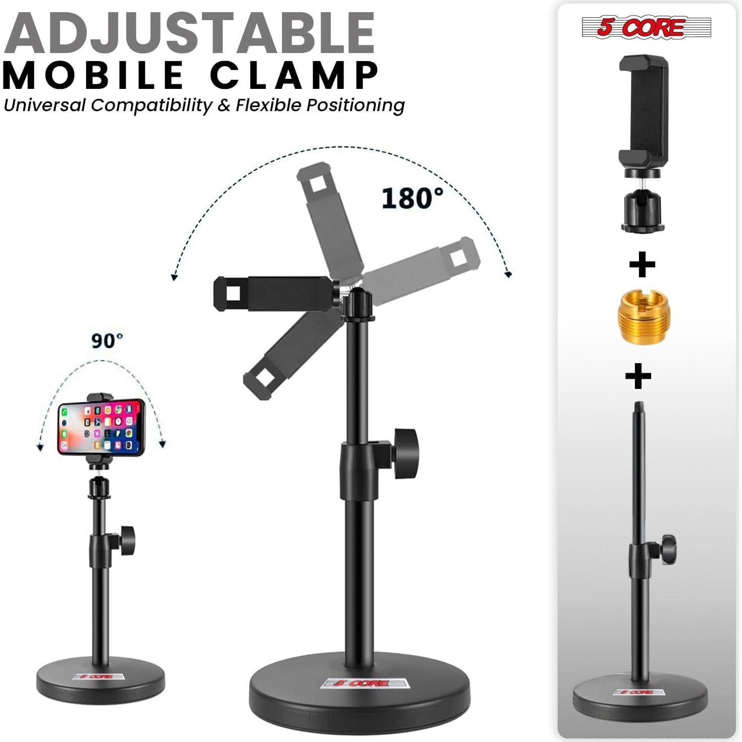 Soporte de Micrófono 5 Core Ajustable para Escritorio MS RBS BOOM