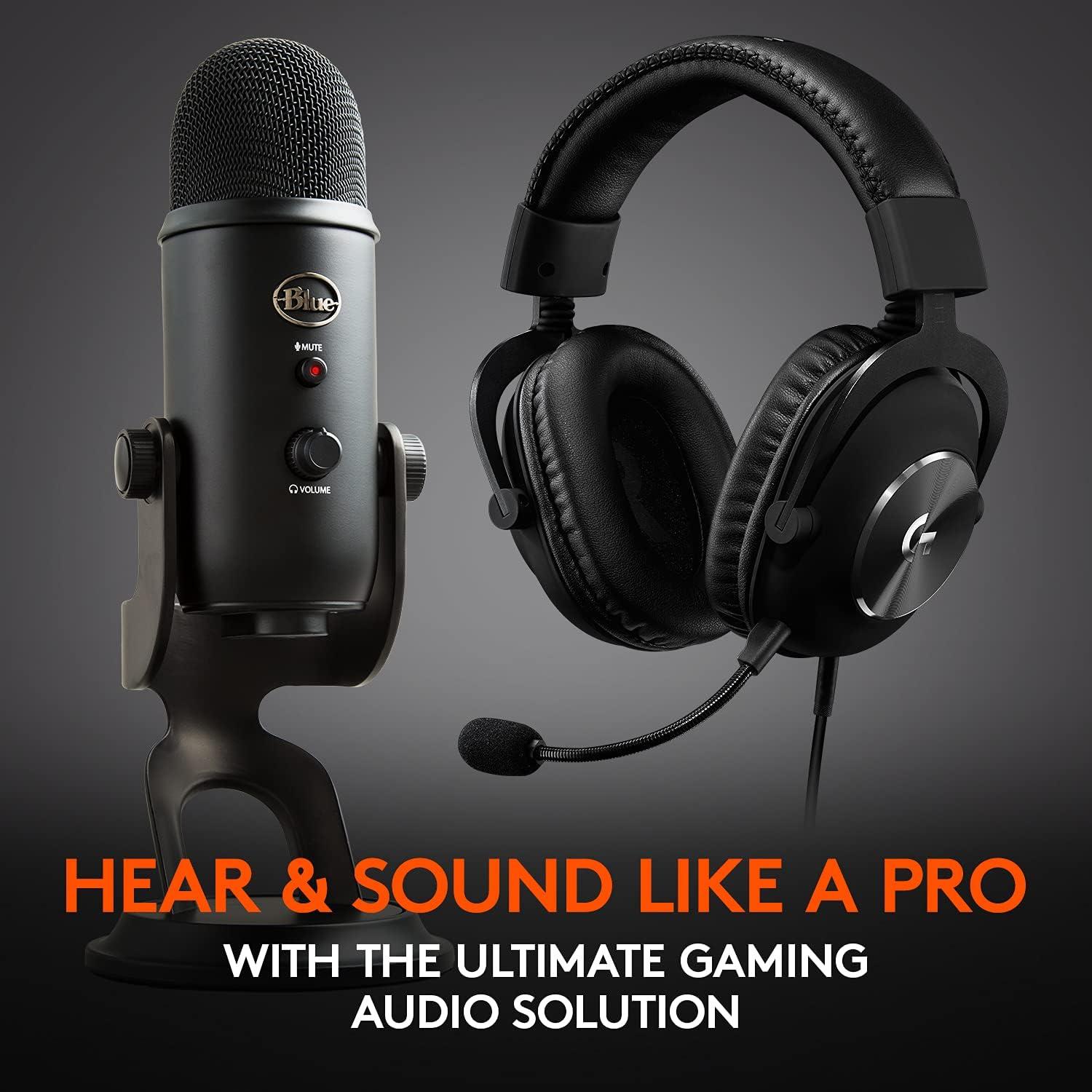 Auriculares Gaming Logitech G PRO X con Micrófono USB Yeti