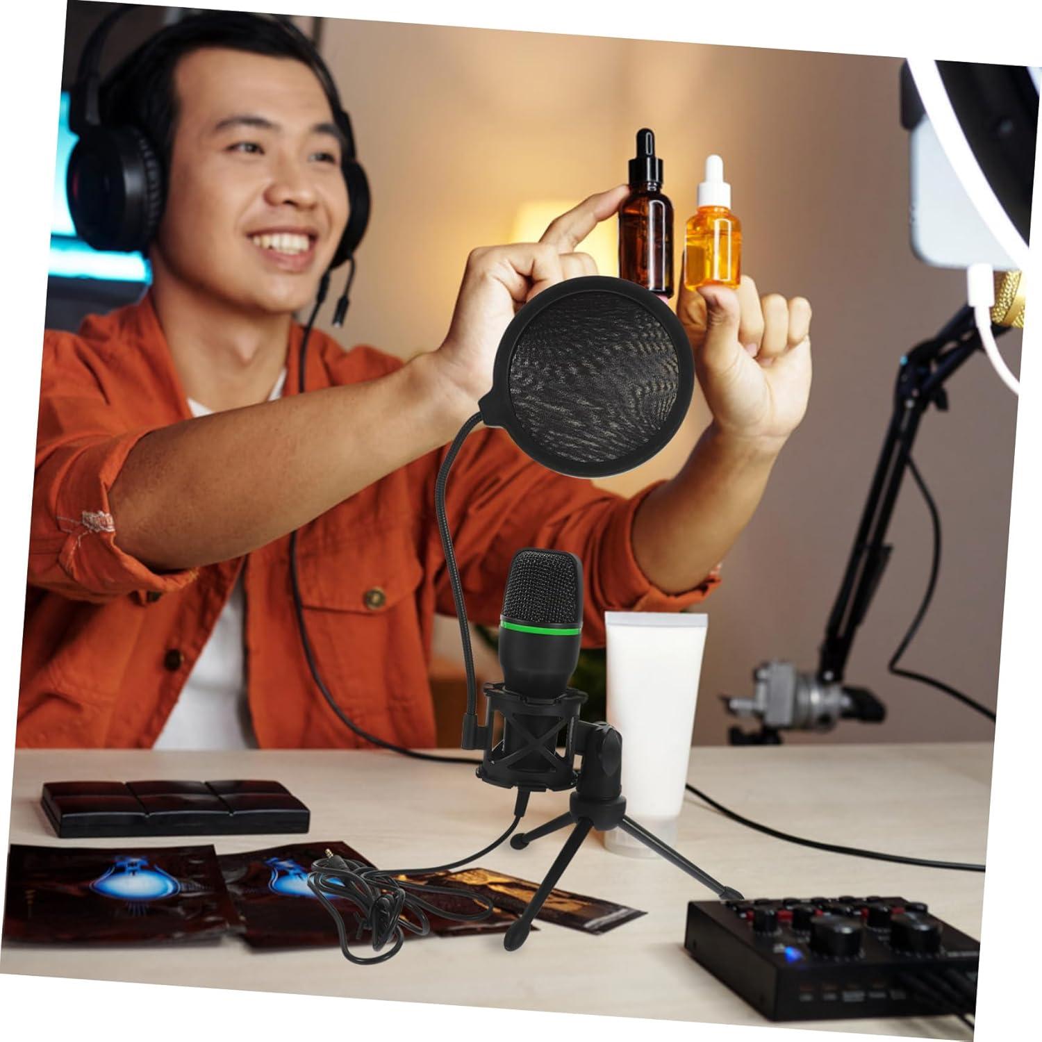 Micrófono de Condensador USB VICASKY para Juegos y Streaming