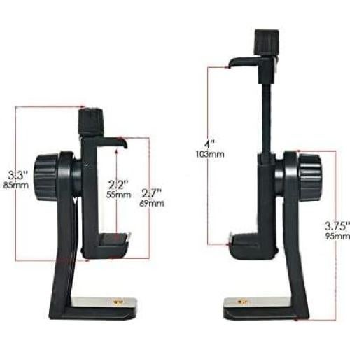 Trípode Acuvar 127 cm para Smartphone y Cámara con Montura Rotativa