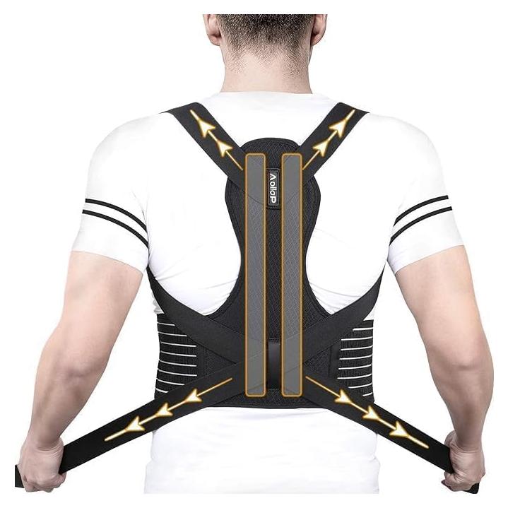 Corrector de Postura Aollop Faja Ajustable para Espalda L