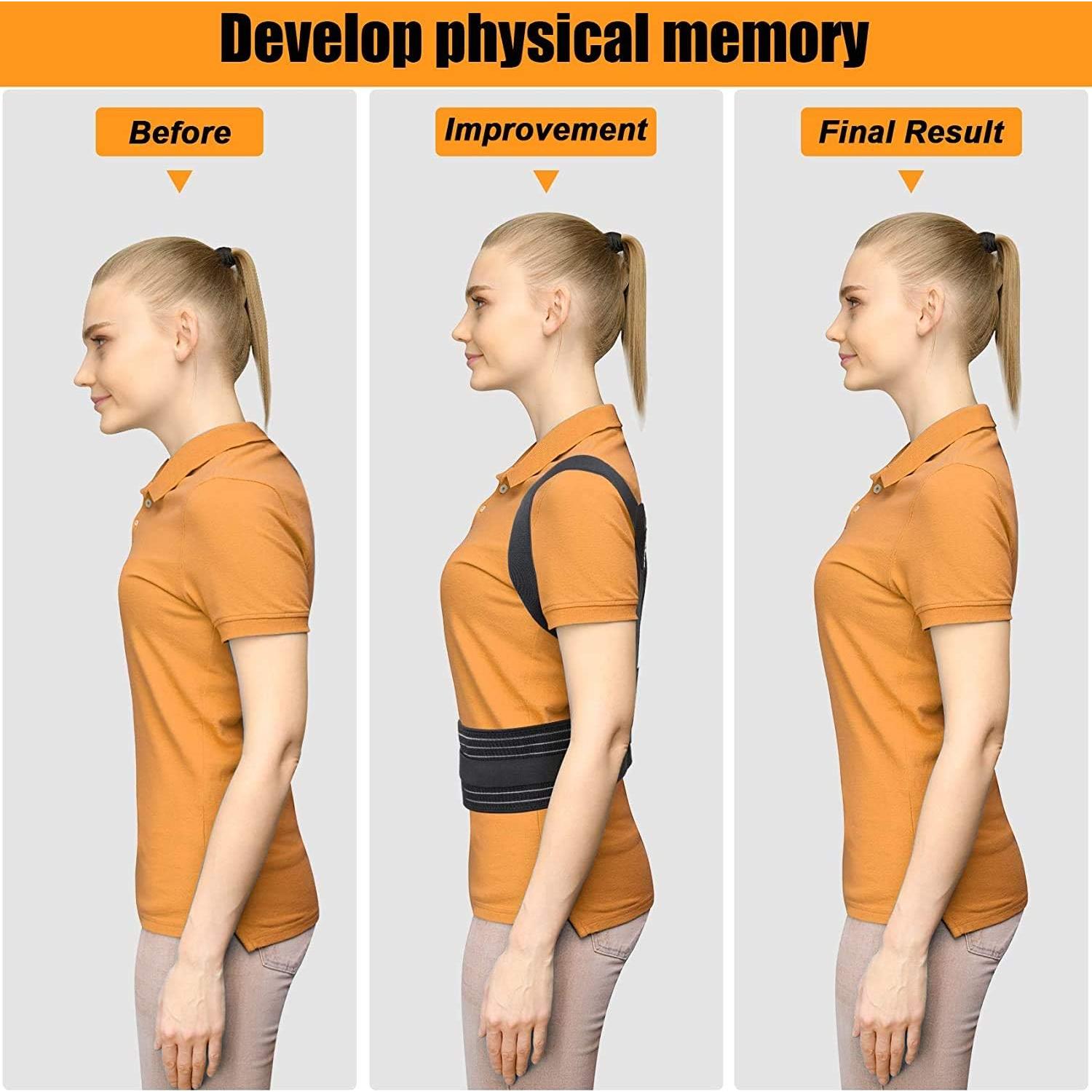Corrector de Postura Aollop Faja Ajustable para Espalda L