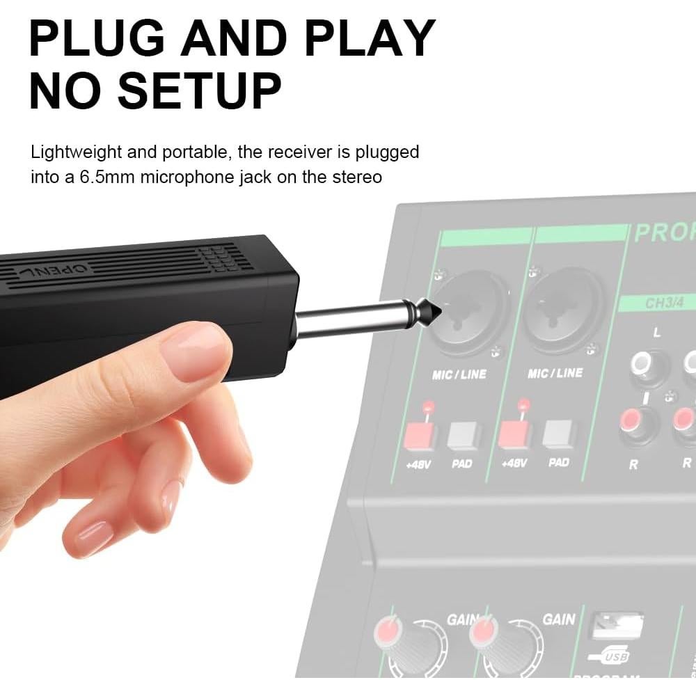 Sistema de micrófonos lavalier inalámbricos Nuoxiange MT02-2