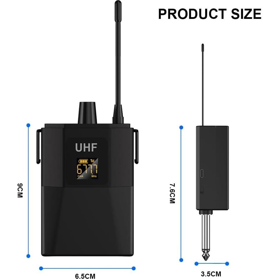 Sistema de micrófonos lavalier inalámbricos Nuoxiange MT02-2