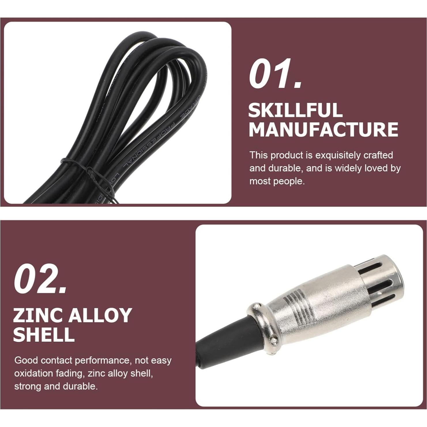 Adaptador de Audio TOYANDONA XLR a 1/4" Blindado 250cm