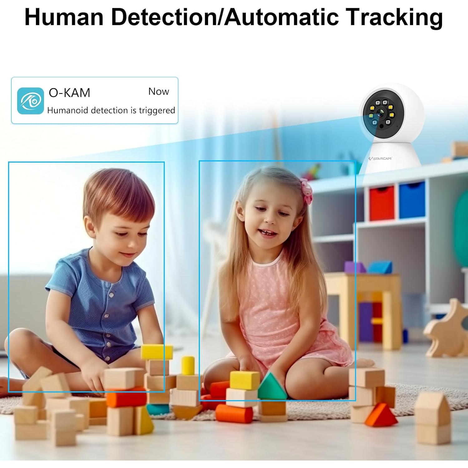 Cámara de Seguridad WiFi VSTARCAM 3MP Interior 2pk