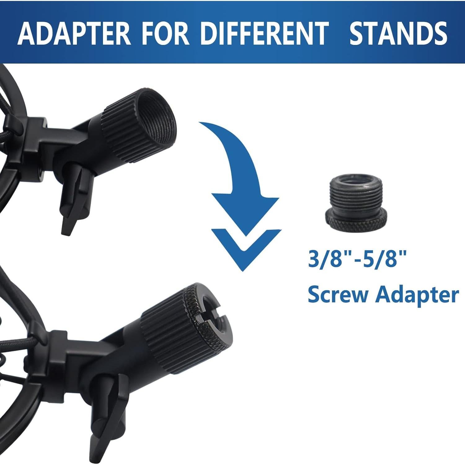 Soporte de Micrófono Antivibración SUNNTOK 47-53mm Ajustable