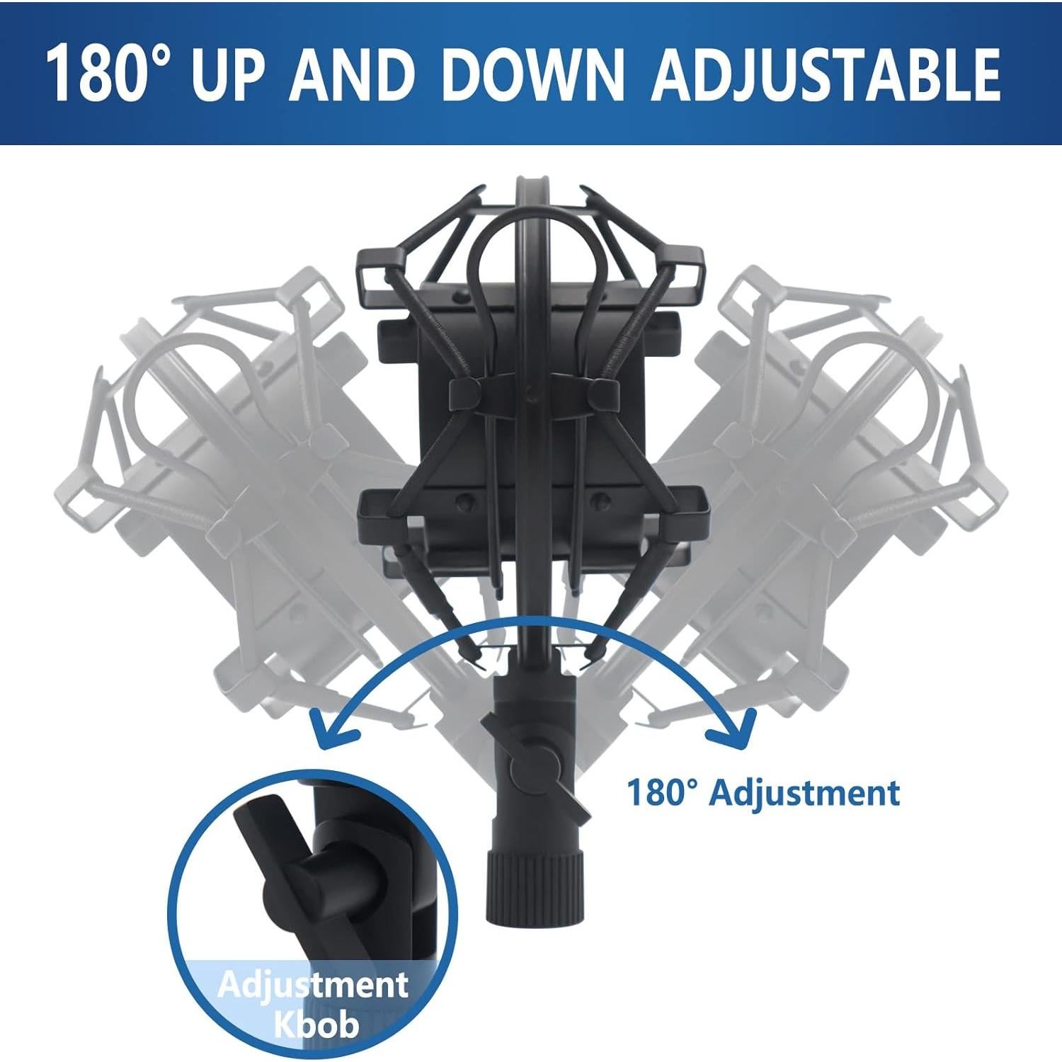 Soporte de Micrófono Antivibración SUNNTOK 47-53mm Ajustable