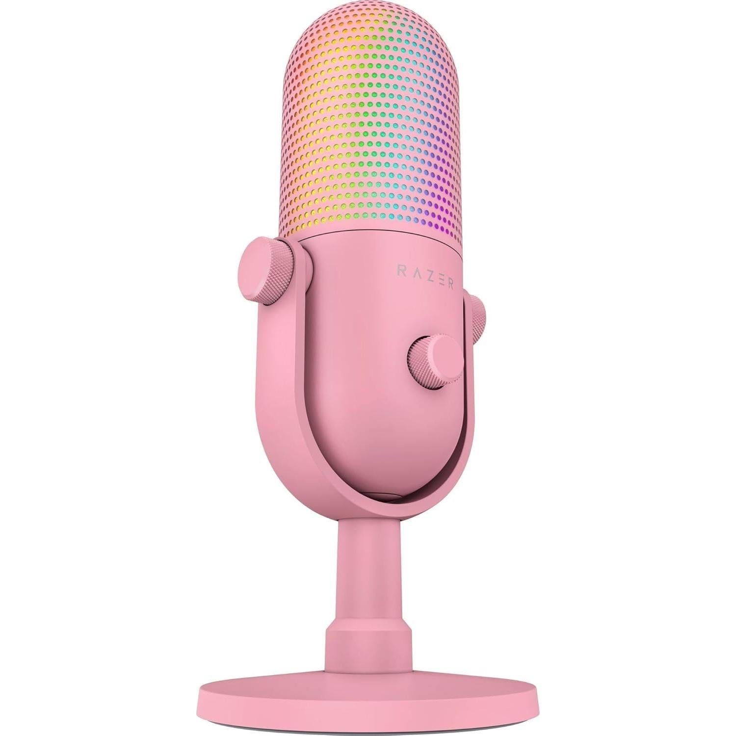 Micrófono USB Razer Seiren V3 Chroma Rosa Cuarzo - Streaming