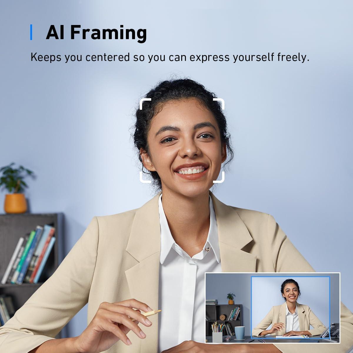 Webcam 4K AnkerWork C310 con Trípode Flexible 12MP