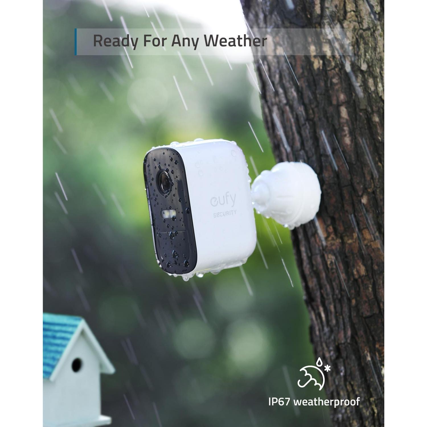 eufy Security eufyCam 2C add on Security Cameras Wireless Outdoor with Solar Panel 2W, Cameras for Home Security, Requires HomeBase 2, HomeKit Compatibility, No Monthly Fee, Motion Alert (Renewed)