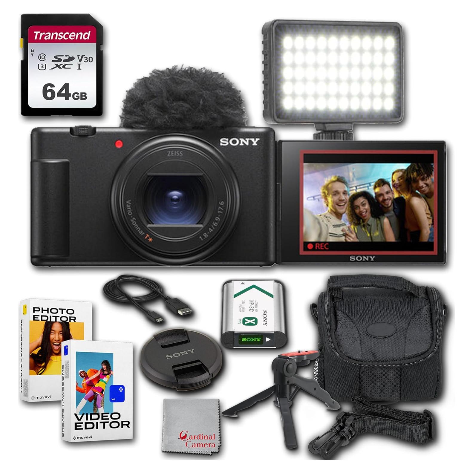 Cámara de Vlogging Sony ZV-1F | 20.1MP | Compacta y Portátil