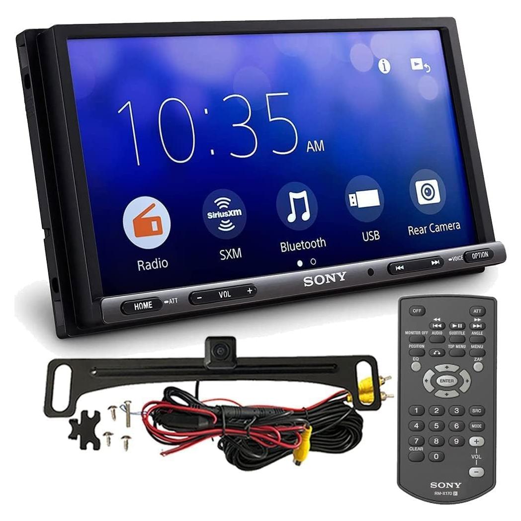 Paquete Sony XAV-AX3200 Estéreo de Coche y Cámara de Respaldo