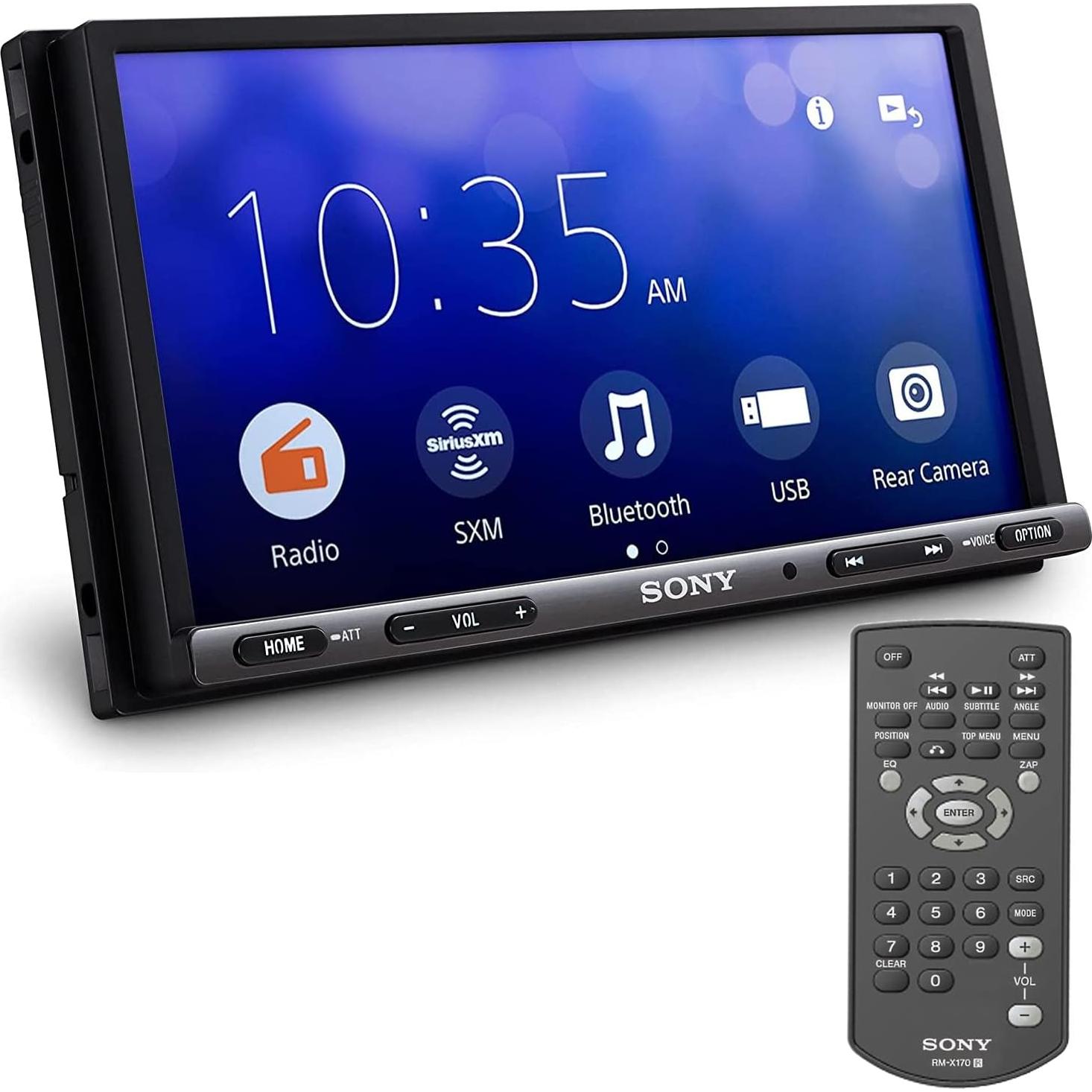 Paquete Sony XAV-AX3200 Estéreo de Coche y Cámara de Respaldo