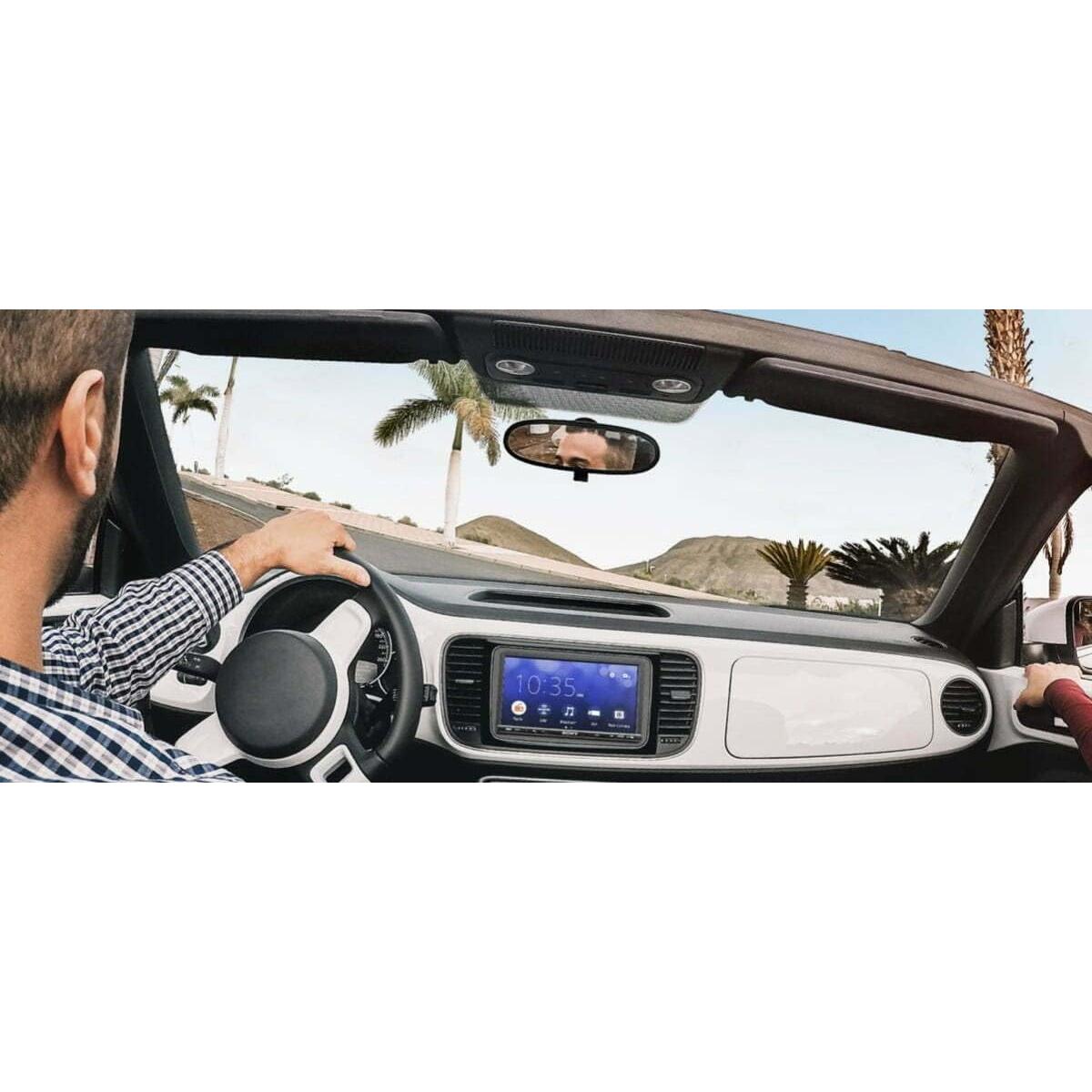 Paquete Sony XAV-AX3200 Estéreo de Coche y Cámara de Respaldo