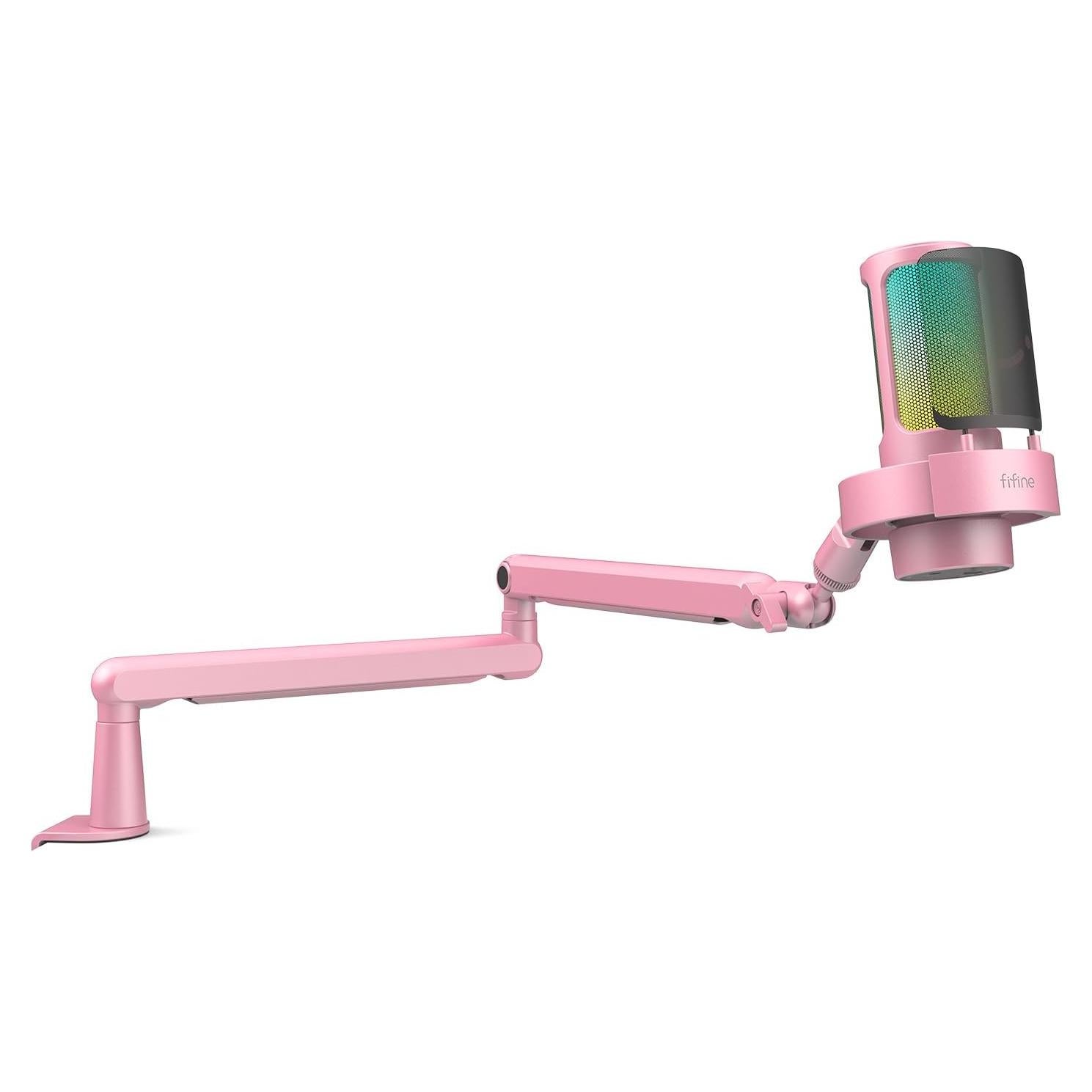 Micrófono USB FIFINE A8P con Soporte de Brazo y RGB