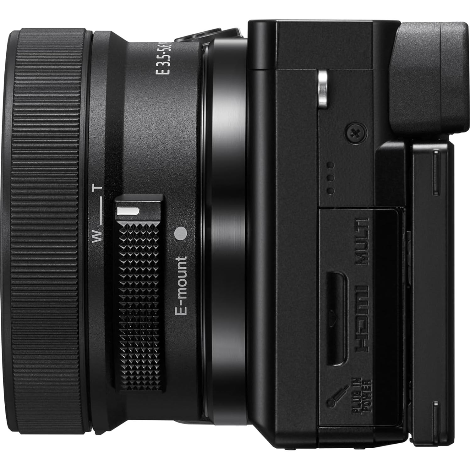 Cámara Sony Alpha 6100 con lente 16-50mm, 24.2MP, 4K