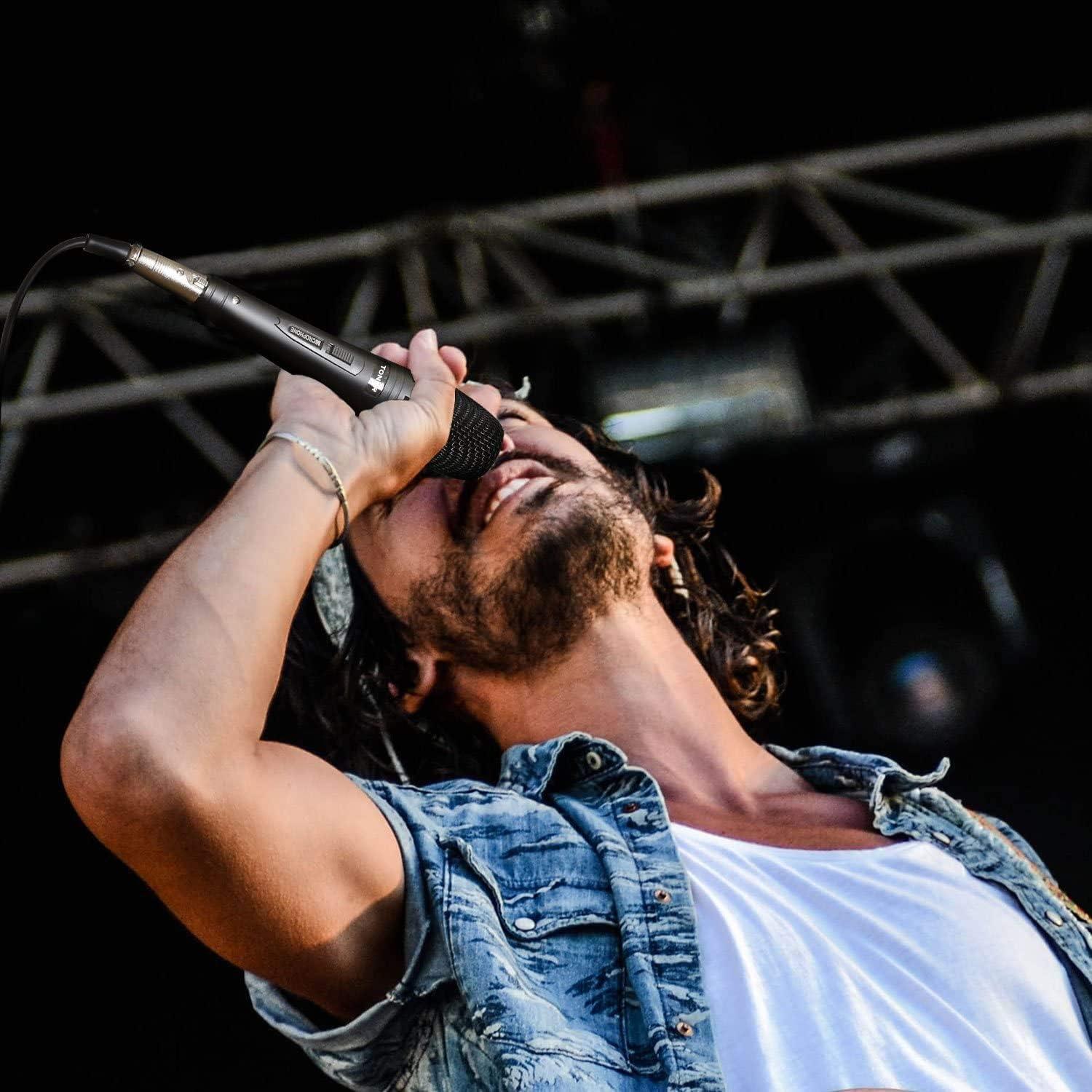 Micrófono Dinámico de Mano TONOR K1 con Cable de 5m para Karaoke