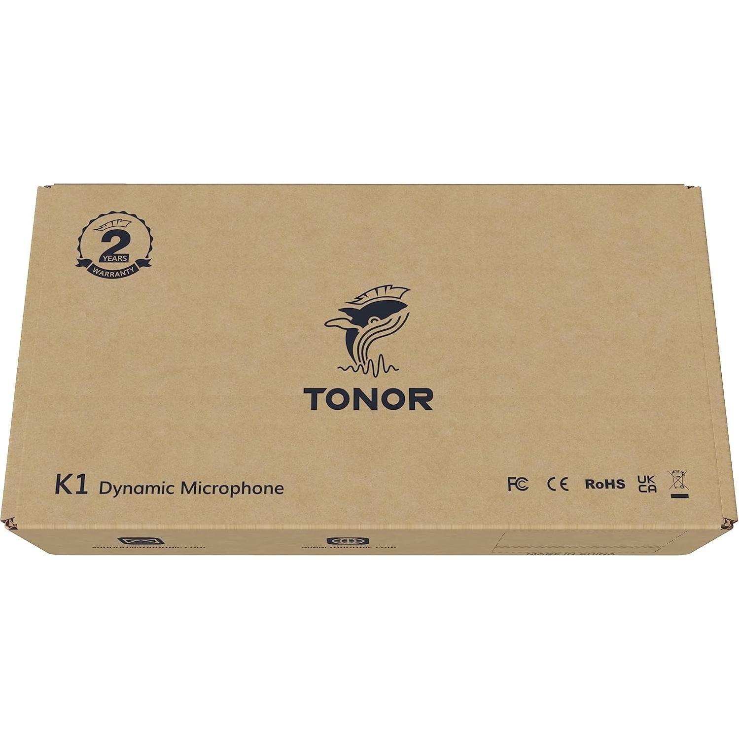 Micrófono Dinámico de Mano TONOR K1 con Cable de 5m para Karaoke