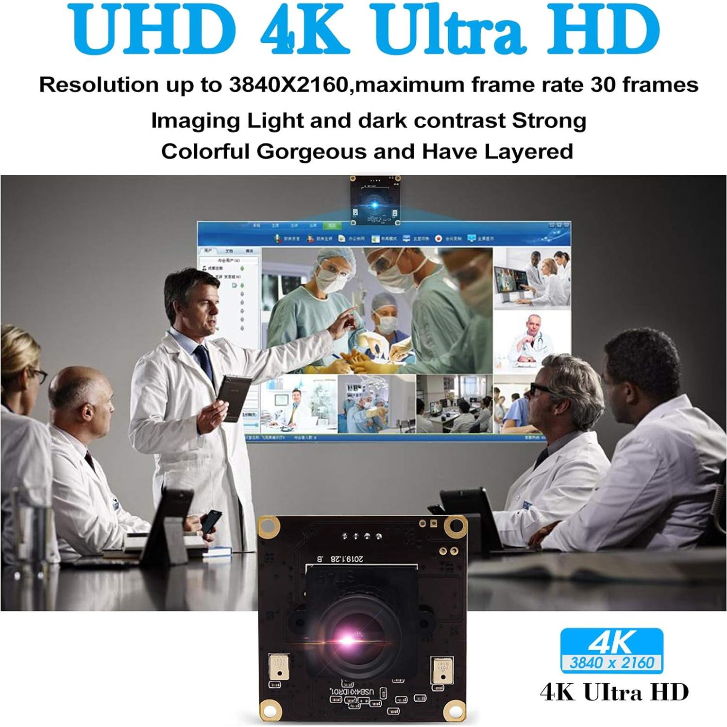 Webcam 4K Hotpet con Lente de 3.6mm y Sensor Sony IMX317