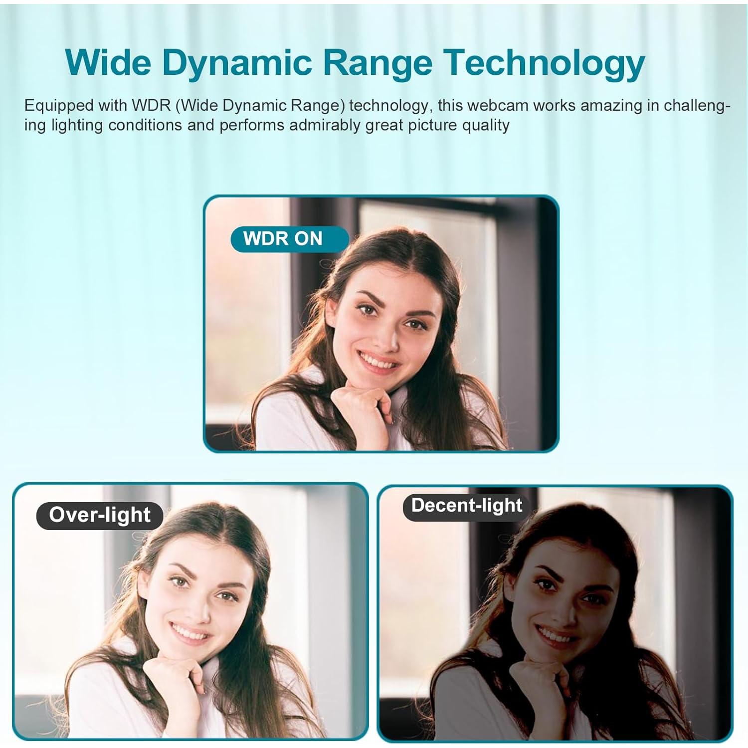 Cámara Web 4K MOERTEK MT938 Pro con Micrófonos Dual y PDAF