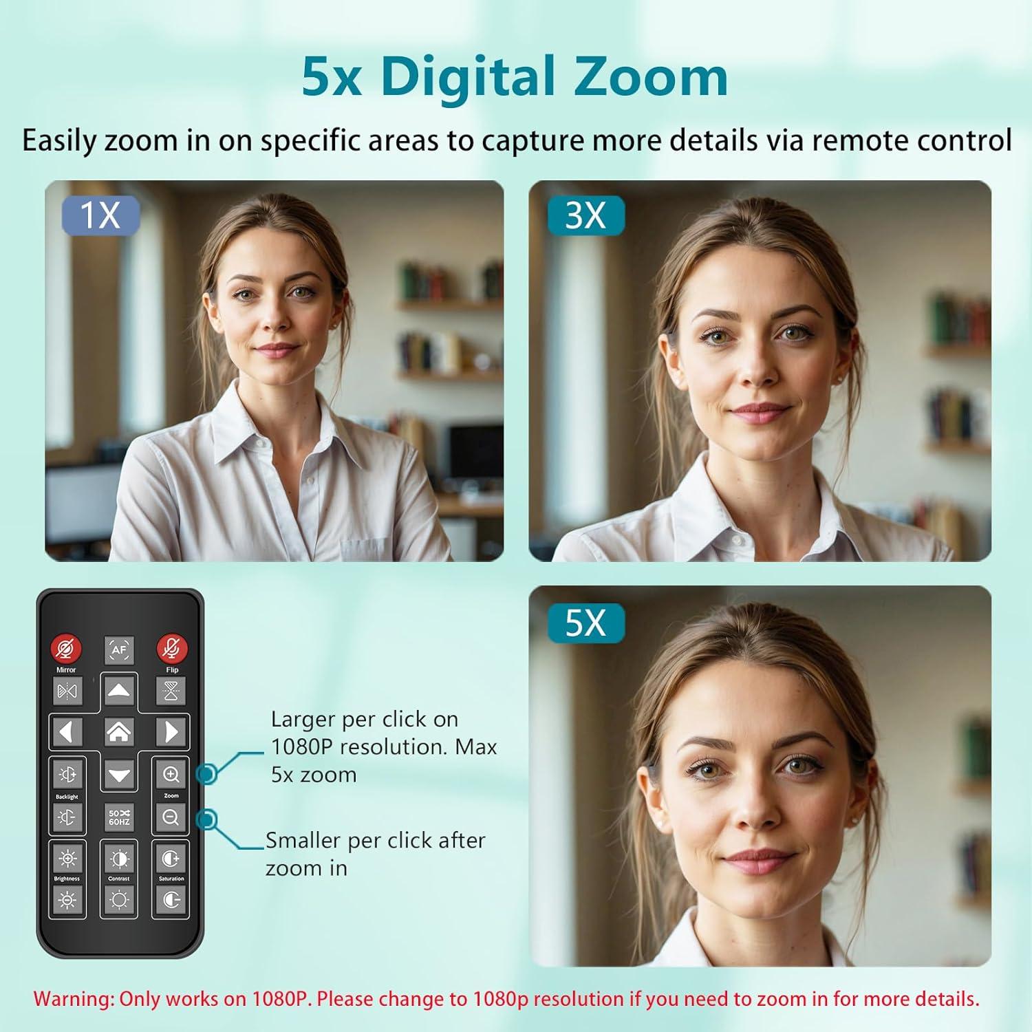 Cámara Web 4K MOERTEK MT938 Pro con Micrófonos Dual y PDAF