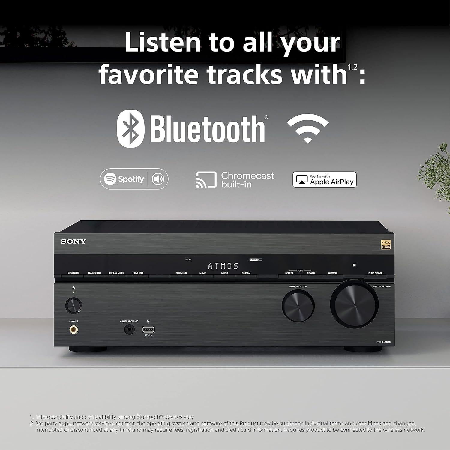 Receptor A/V Sony STR-AN1000 7.2 Canales 8K Dolby Atmos