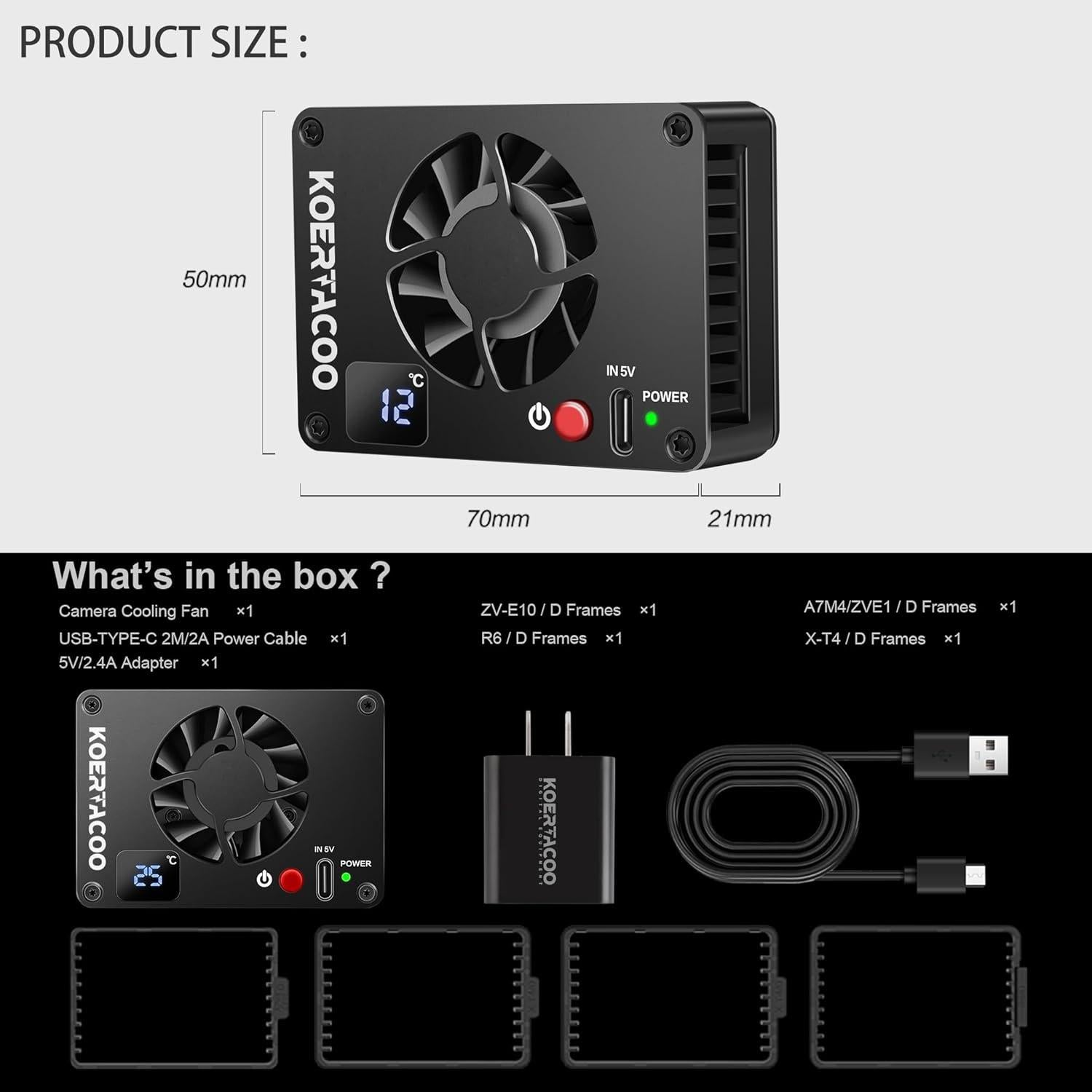 Sistema de Enfriamiento Externo KOERTACOO para Cámaras