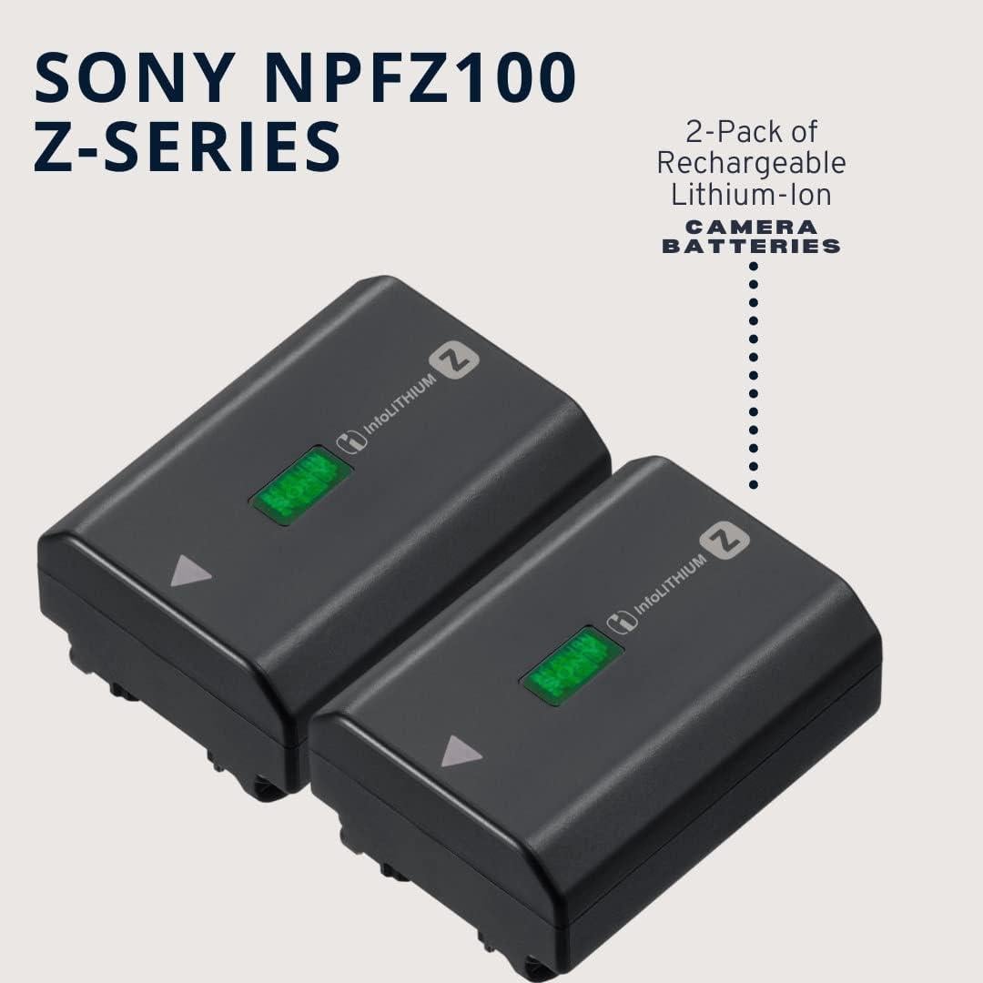 Batería recargable Sony NP-FZ100 Z-Series 2x 2280mAh + Cargador
