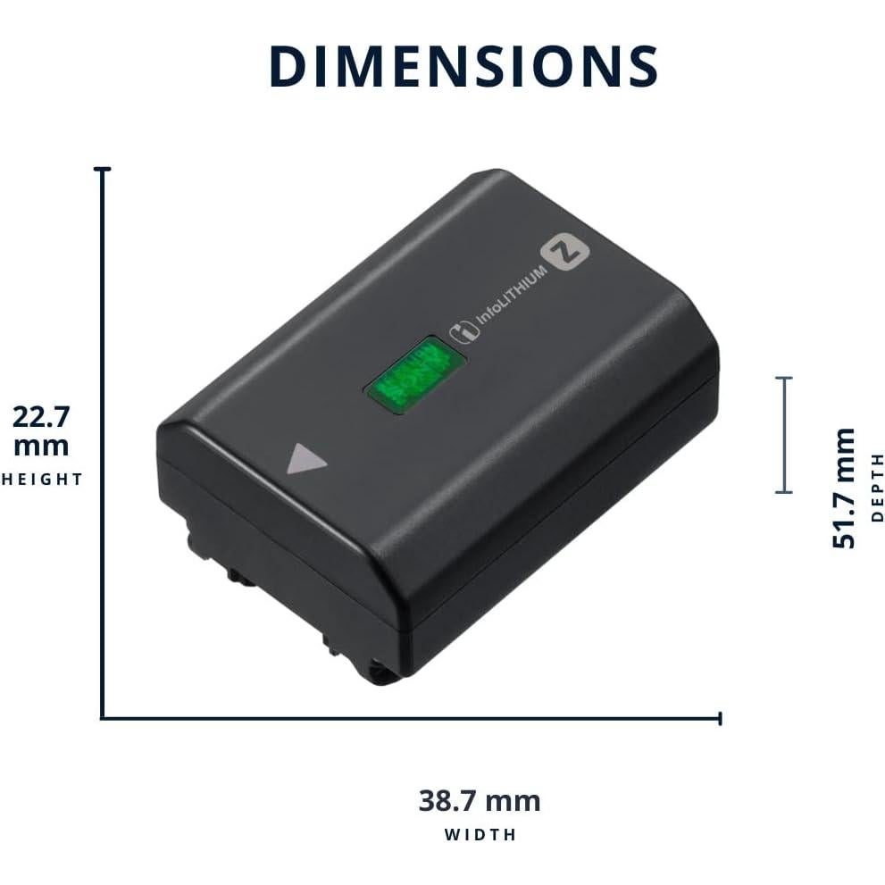 Batería recargable Sony NP-FZ100 Z-Series 2x 2280mAh + Cargador
