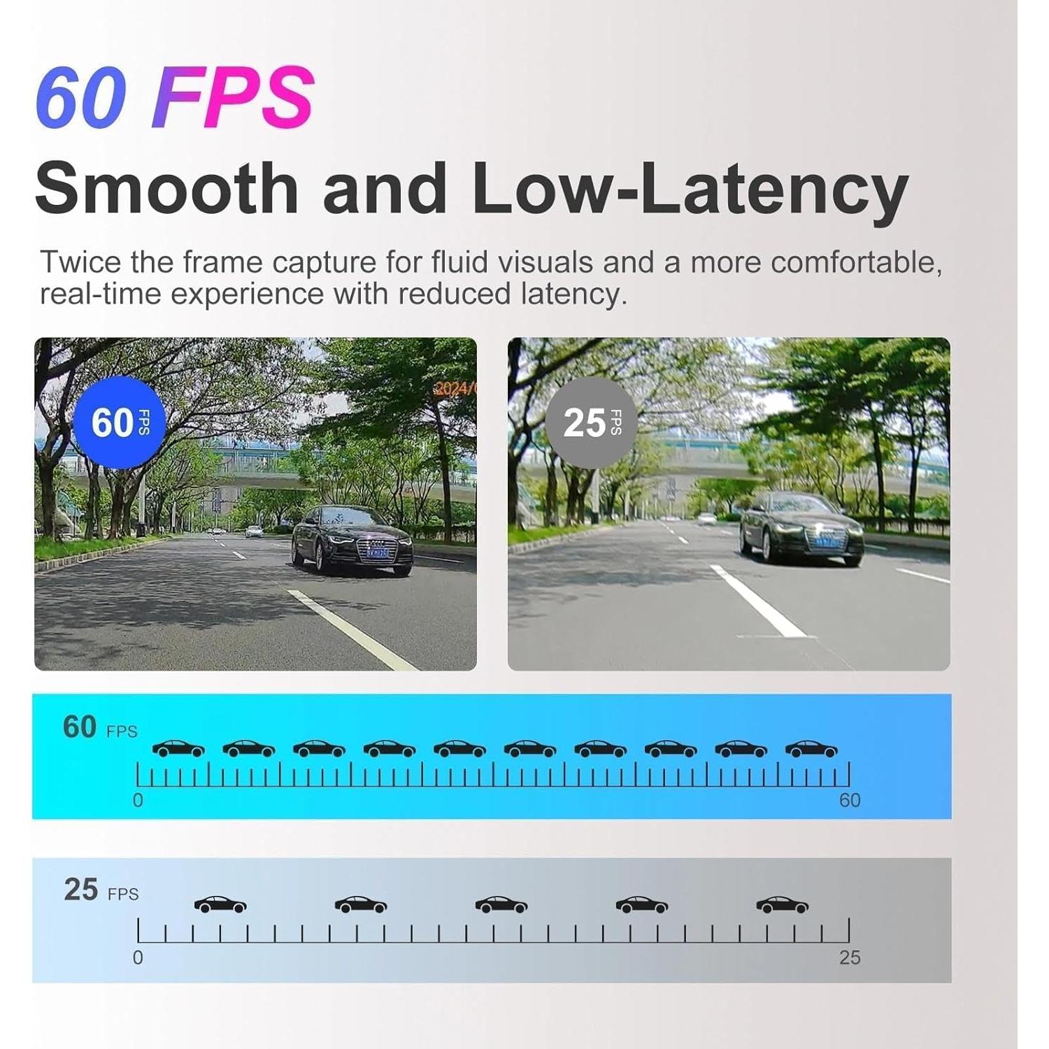 Cámara de Espejo Retrovisor Sinjet H10 9.2" 4K 60FPS