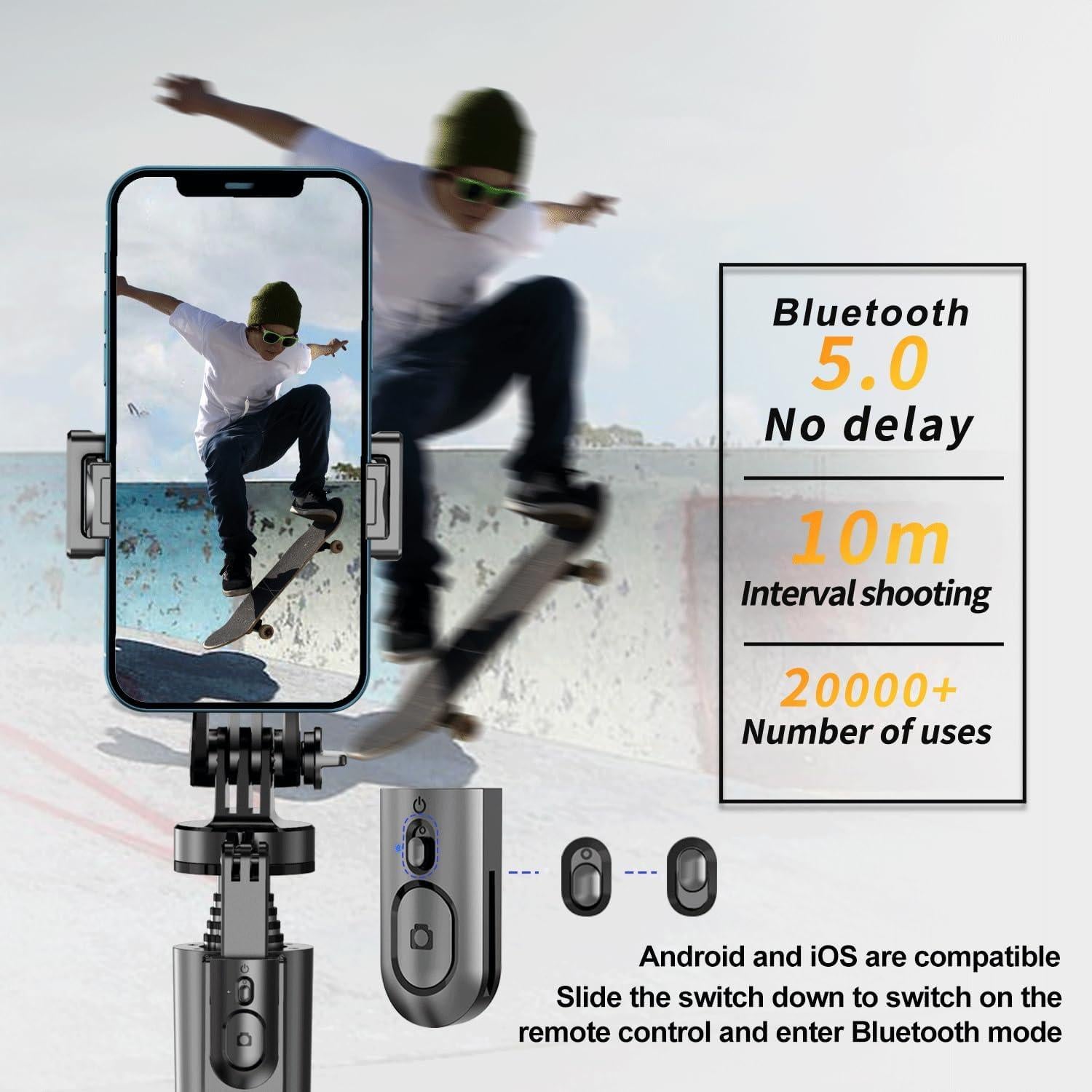 Trípode para Selfie MEIYANSHIKONG Ajustable 360° para Smartphone