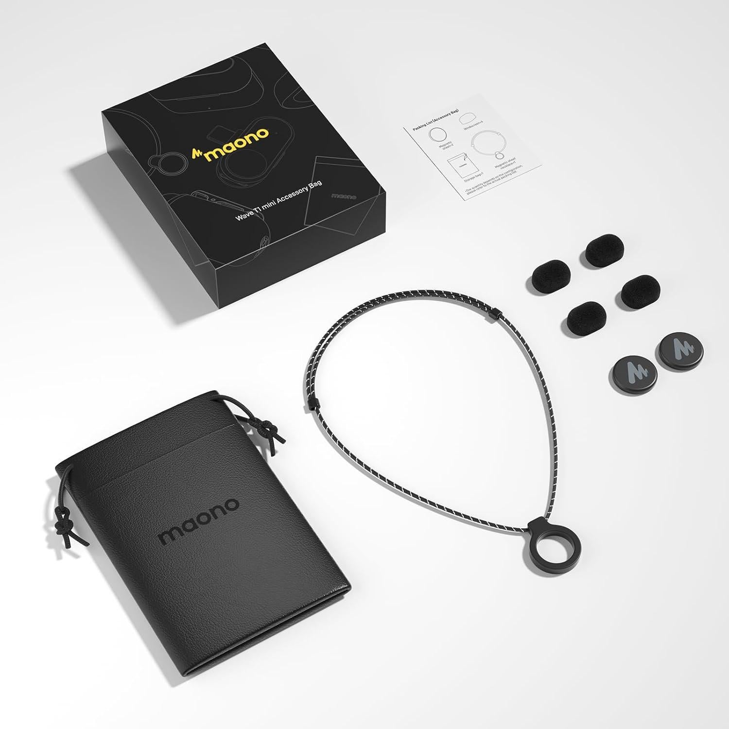 Accesorios Micrófono Lavalier Inalámbrico MAONO Wave T1 Mini