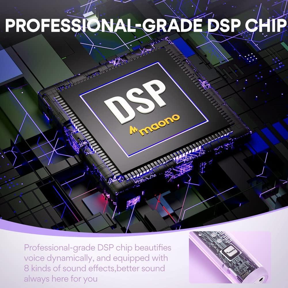 Micrófono Karaoke Inalámbrico MAONO MKP100 Portátil 0.46 kg