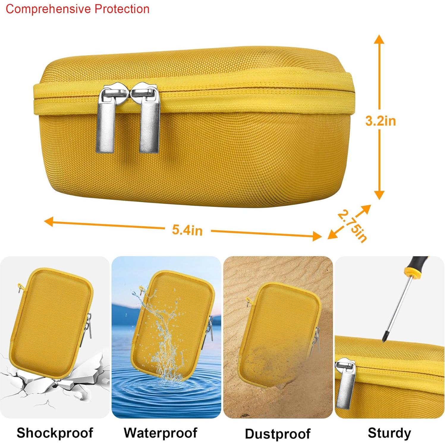 Funda de Transporte Elonbo para Cámara Sony RX100 - Amarillo