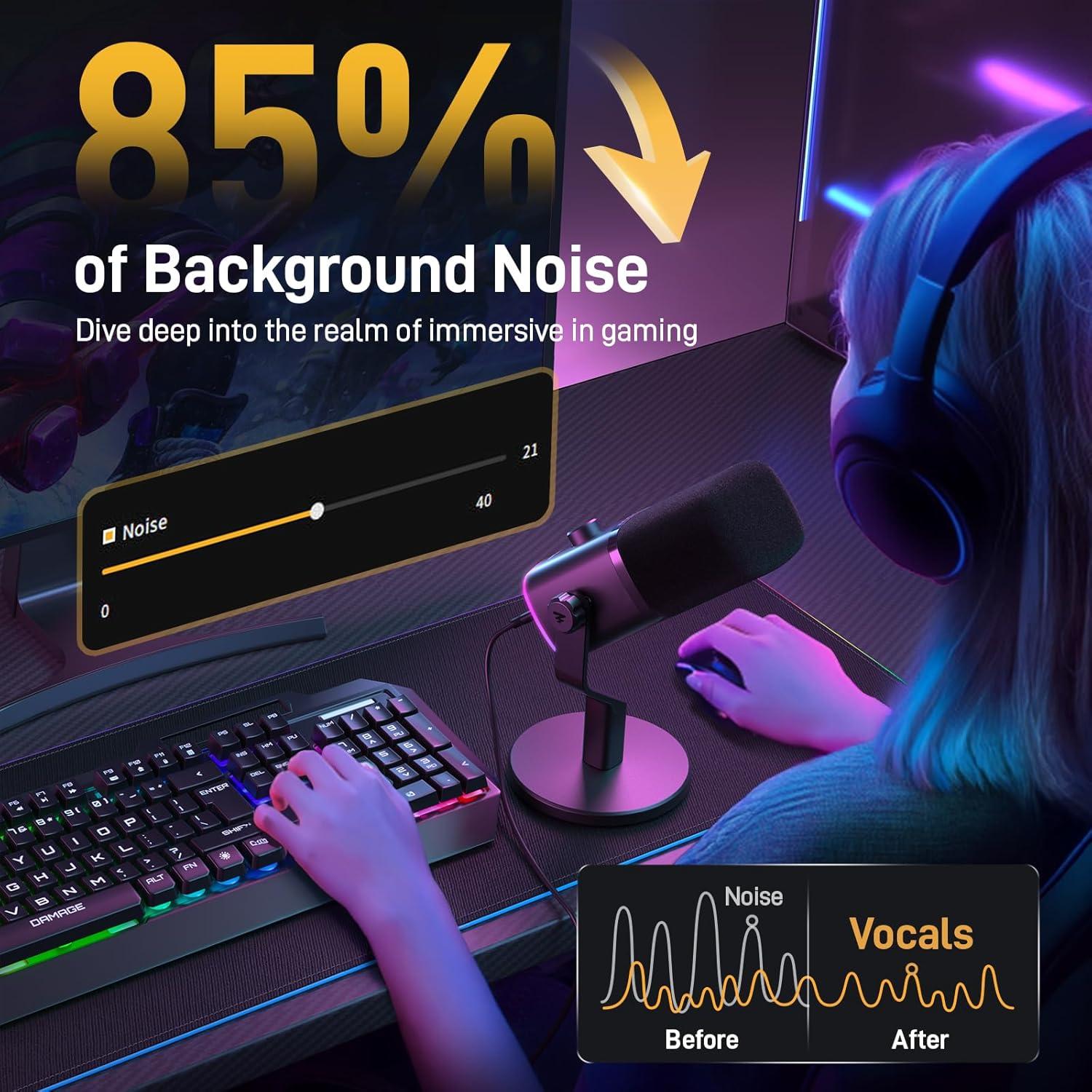 Paquete de Micrófono MAONO PD100X y Maonocaster G1 NEO