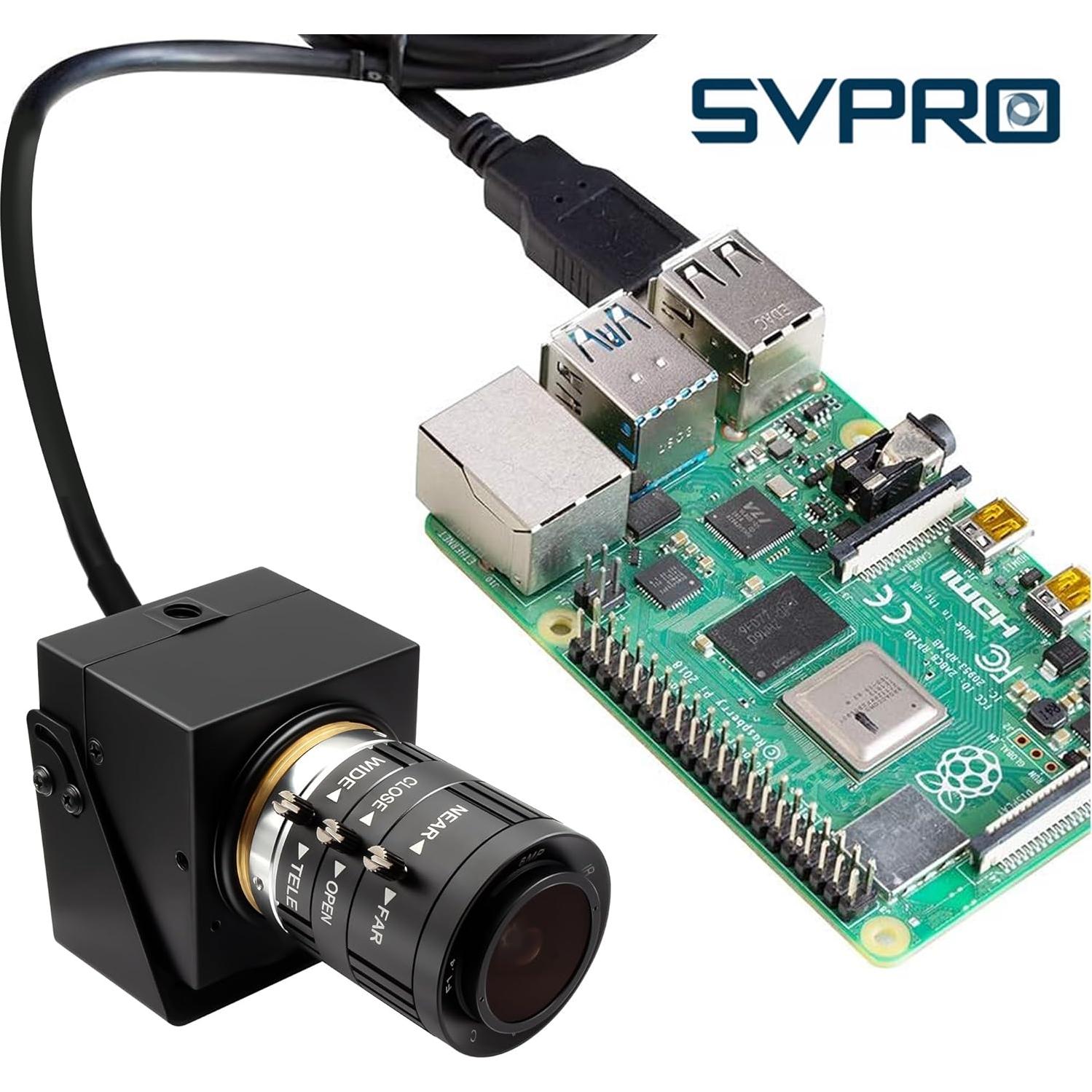 Cámara USB SVPRO 1080P 120fps 12MP 4K con Zoom Manual