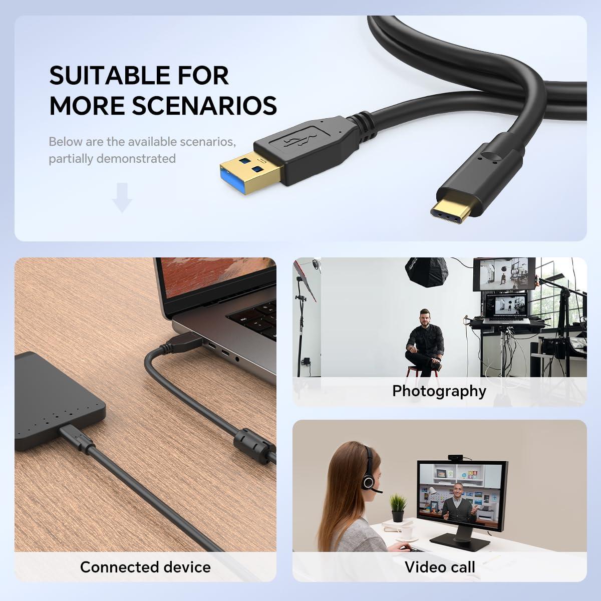 Cable de Datos USB 3.0 a Tipo-C 5m YAMCOWL para Cámara