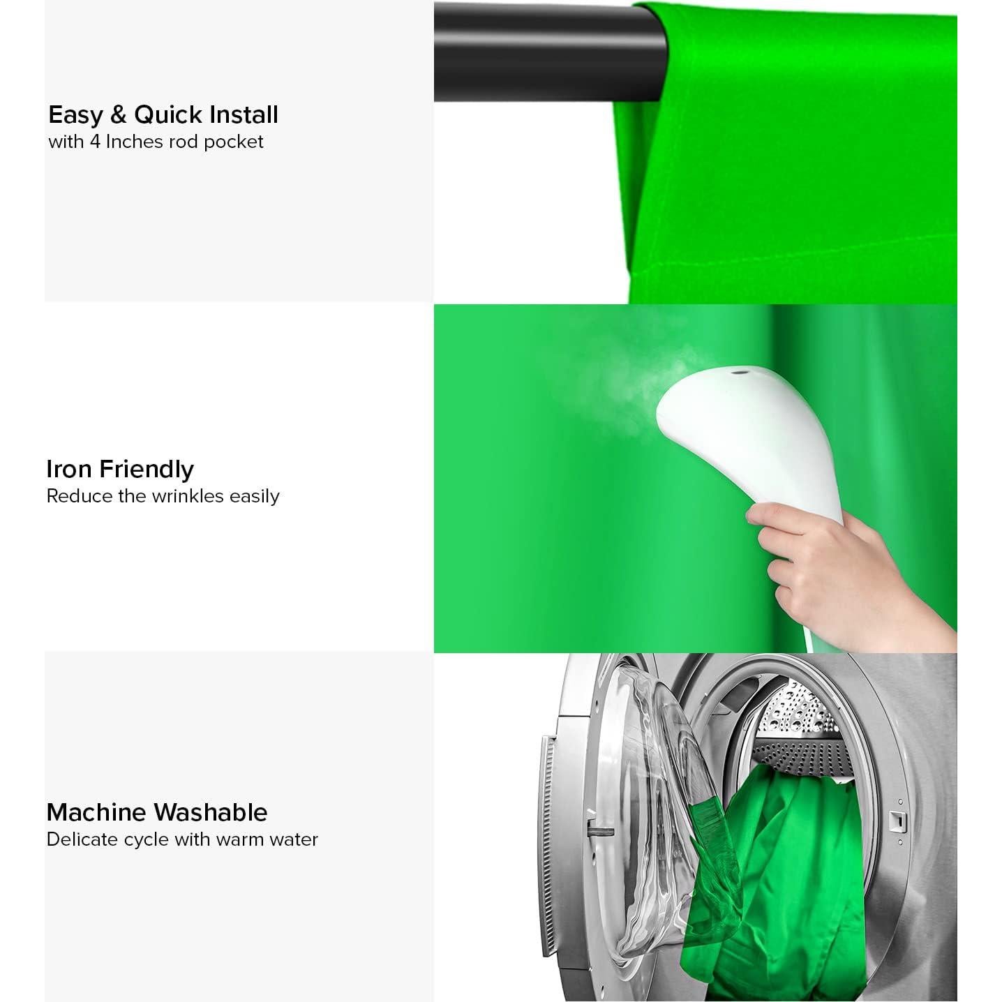 Fondo de estudio fotográfico verde Julius Studio 1.83x2.74m