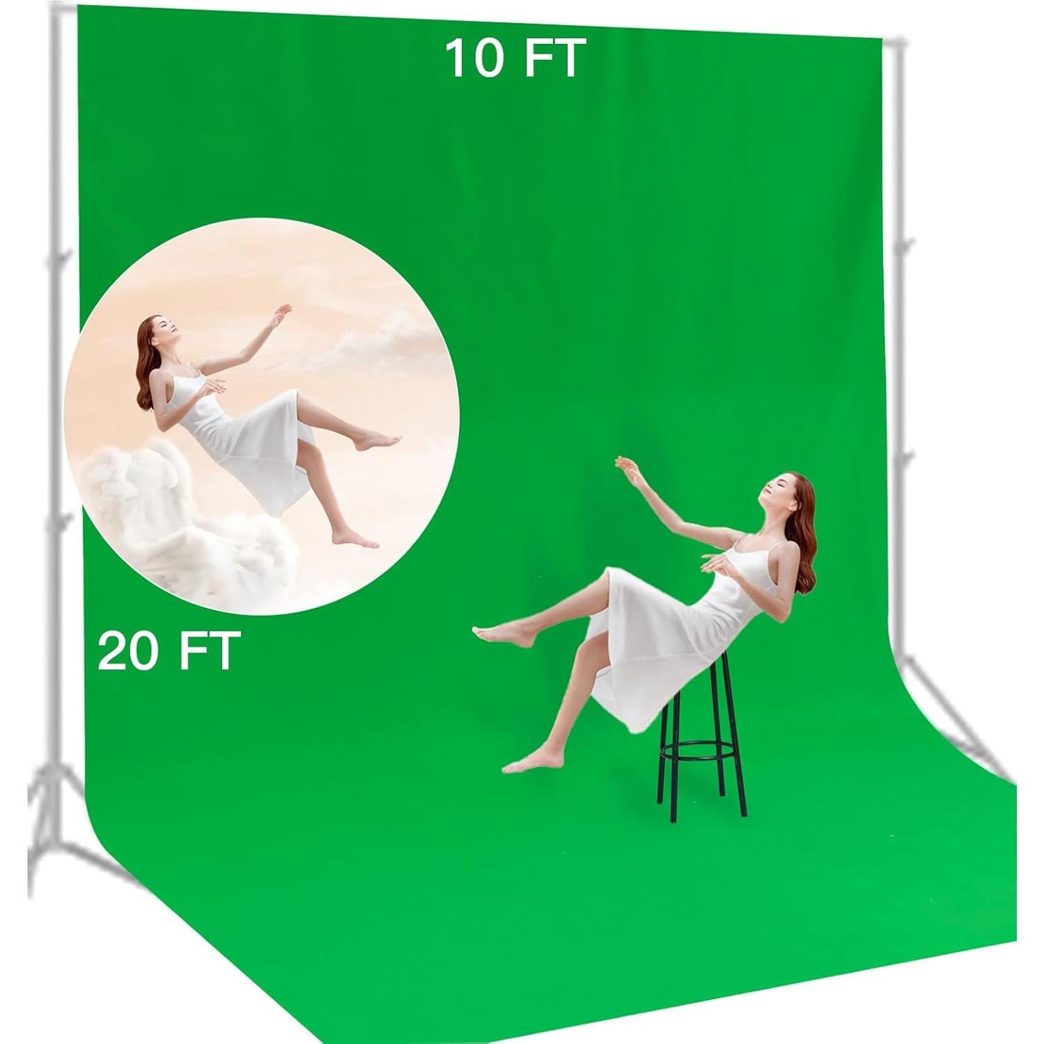 Fondo de Fotografía Verde BEIYANG 3x6m No Reflectante