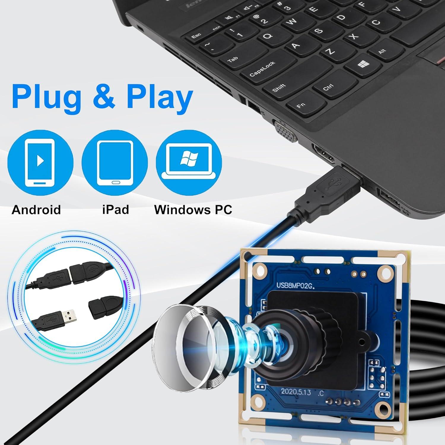 Módulo de Cámara USB Magnolia 8MP IMX179 3264x2448P HD